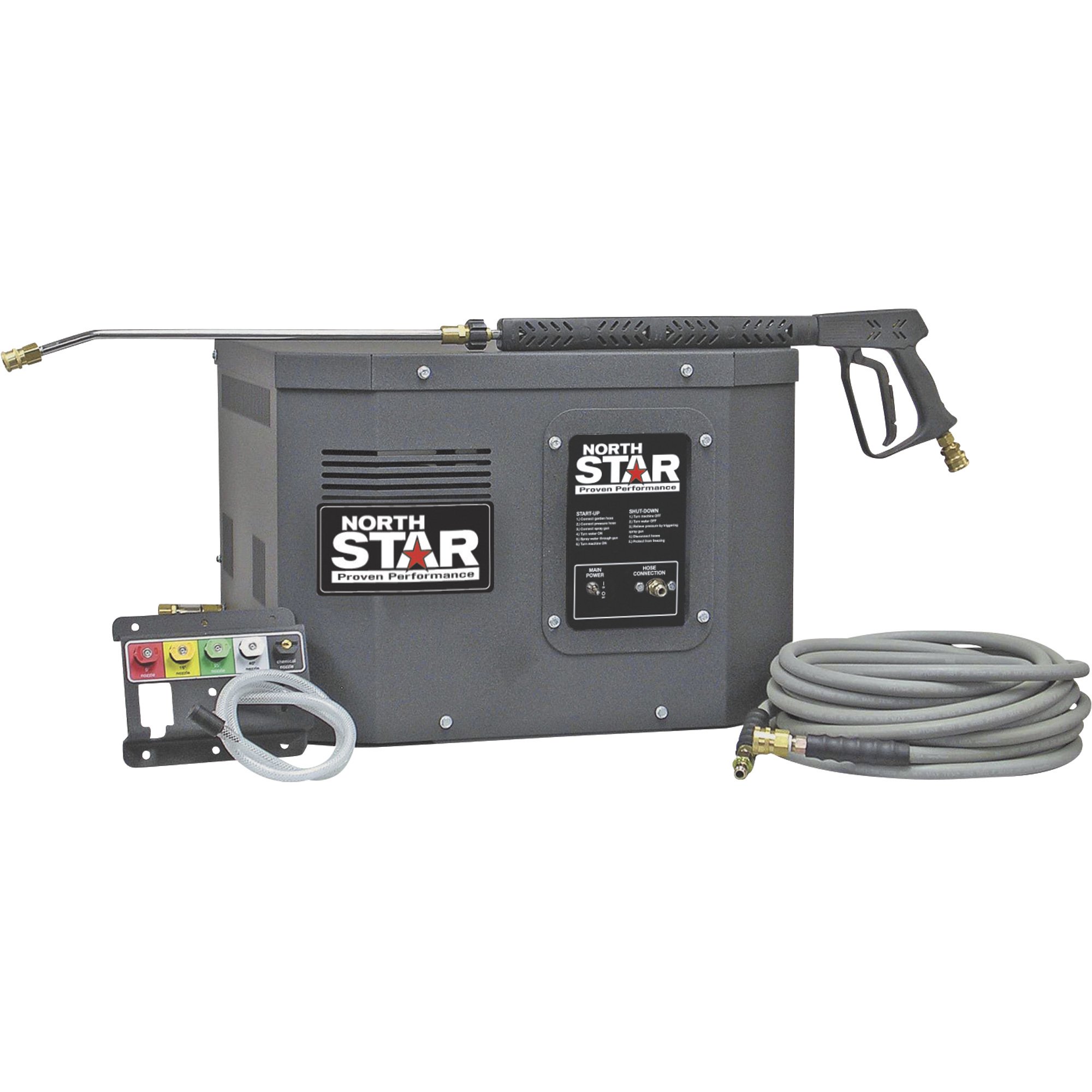 Please see replacement Item# 1571108. NorthStar Electric Cold Water Stationary Pressure Washer — 3000 PSI, 2.5 GPM, 230 Volt